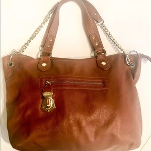 Steve Madden Brown Handbag with Gold Chain